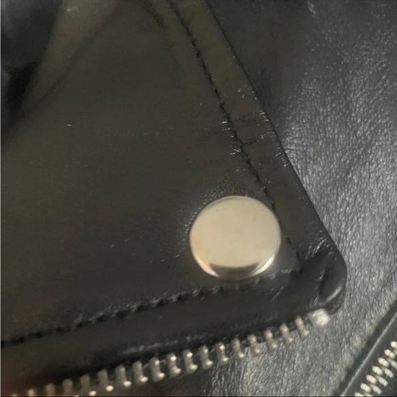 New Unisex Leather Jacket Goat Skin High Quality Size Medium Roxa leather. - Picture 4 of 13